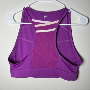 Fabletics Trinity High Impact Sports Bra Bright Fig Purple Size XL Workout Gym